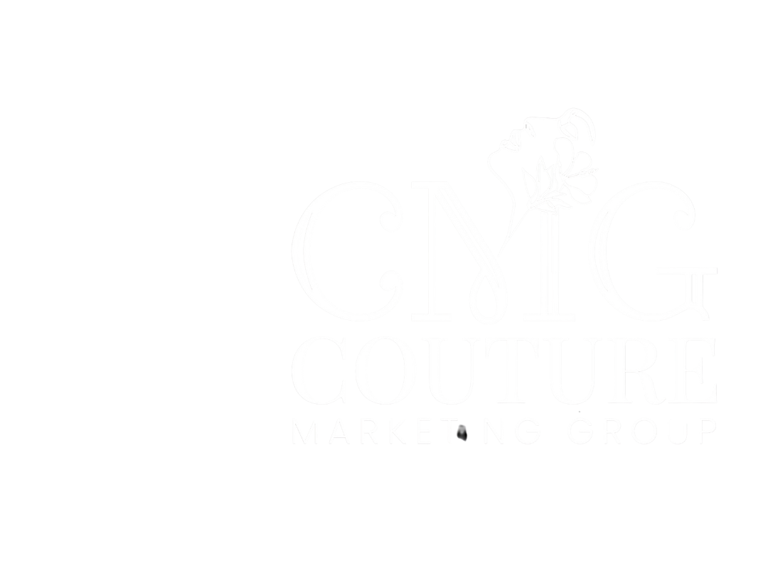 a logo with a woman's face and flowers on a black background